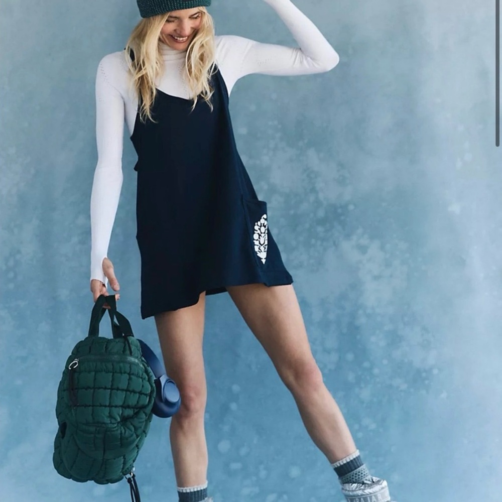 Free People FP Movement Hot Shot Mini Dress Romper